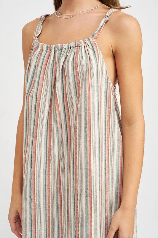 Striped Maxi Dress w/ Pockets