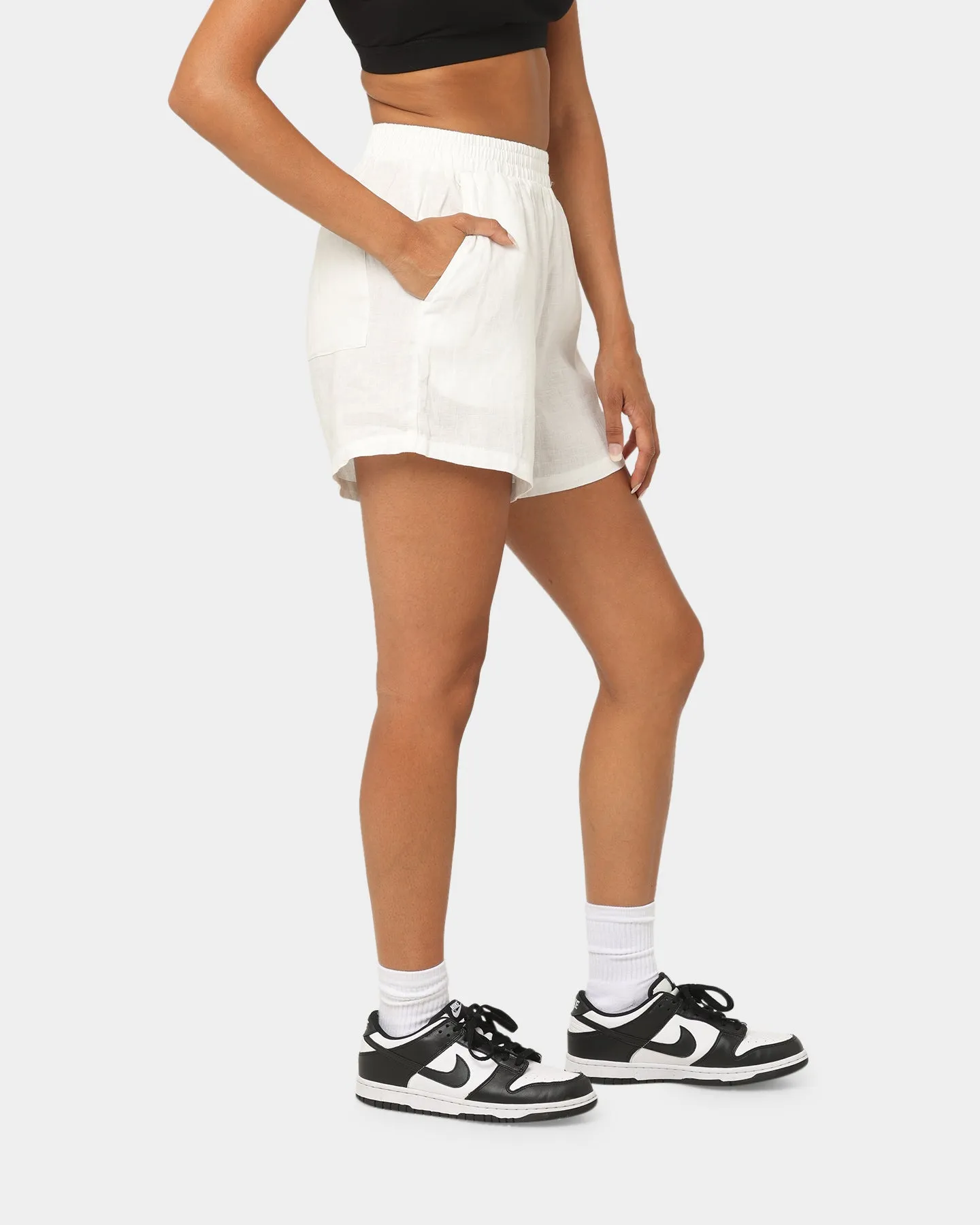 Stussy Women's Cali Linen Shorts White