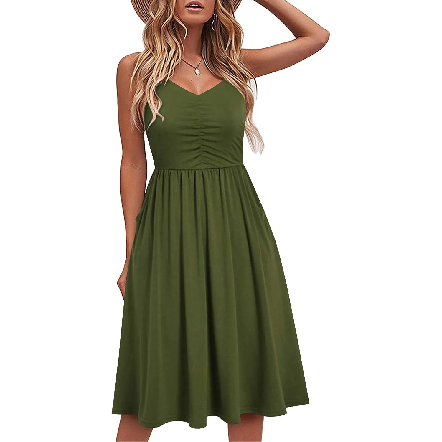 TastyHottie - Women Sleeveless Cotton Summer Beach Dress