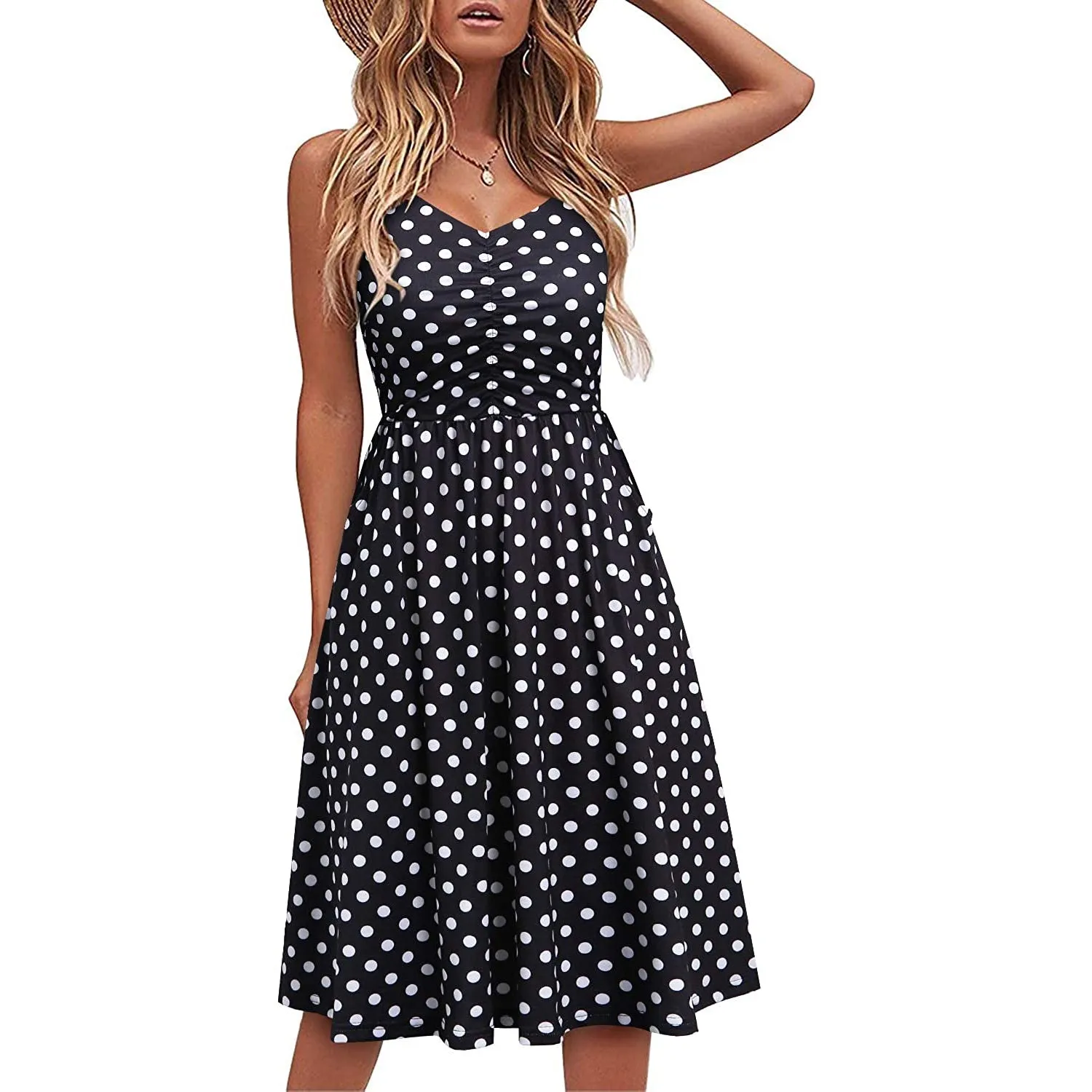 TastyHottie - Women Sleeveless Cotton Summer Beach Dress