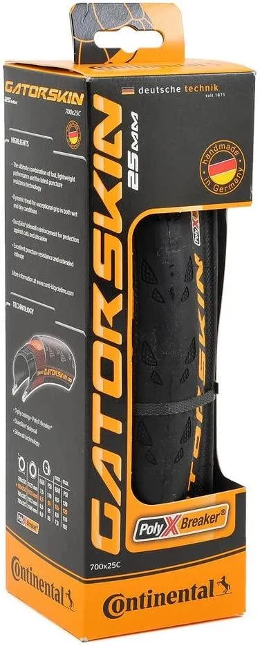 USED Continental Ultra Gatorskin Bicycle Tire (700x25, Folding, Black)