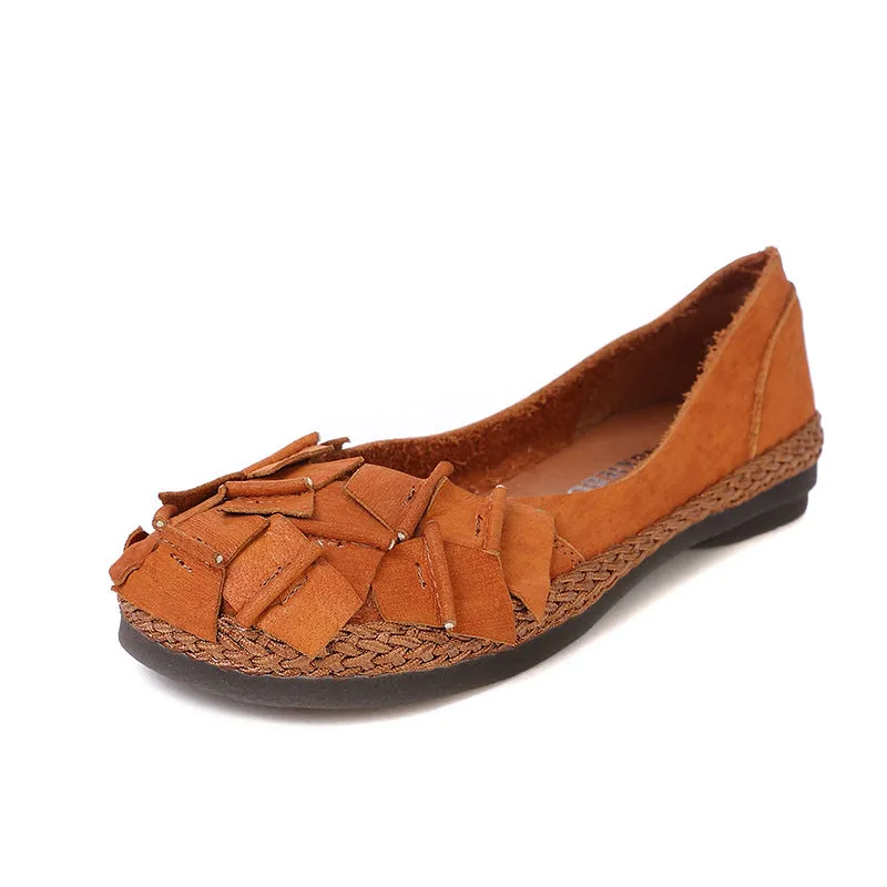 Woven Handmade Women's Retro Flats | Gift Shoe