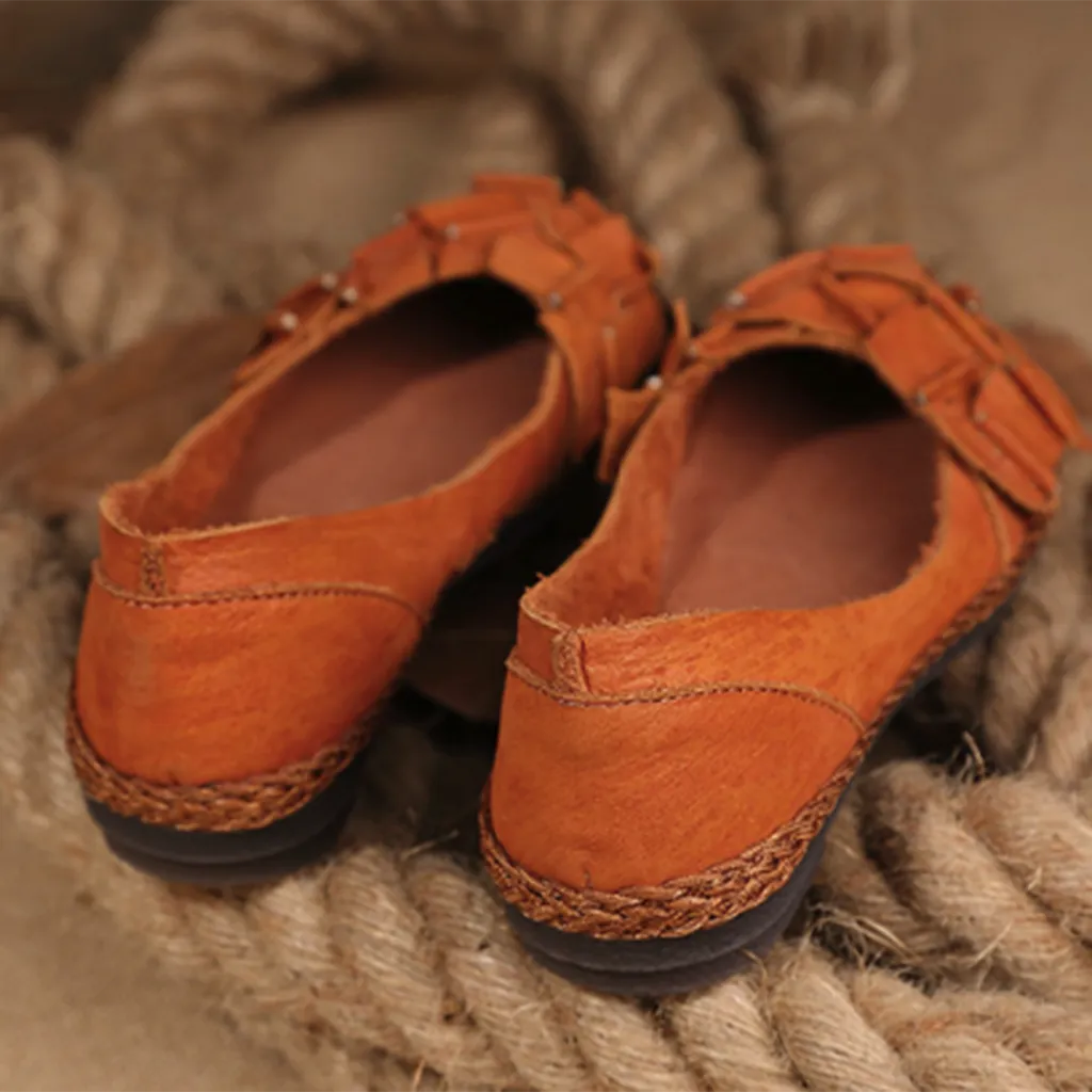 Woven Handmade Women's Retro Flats | Gift Shoe